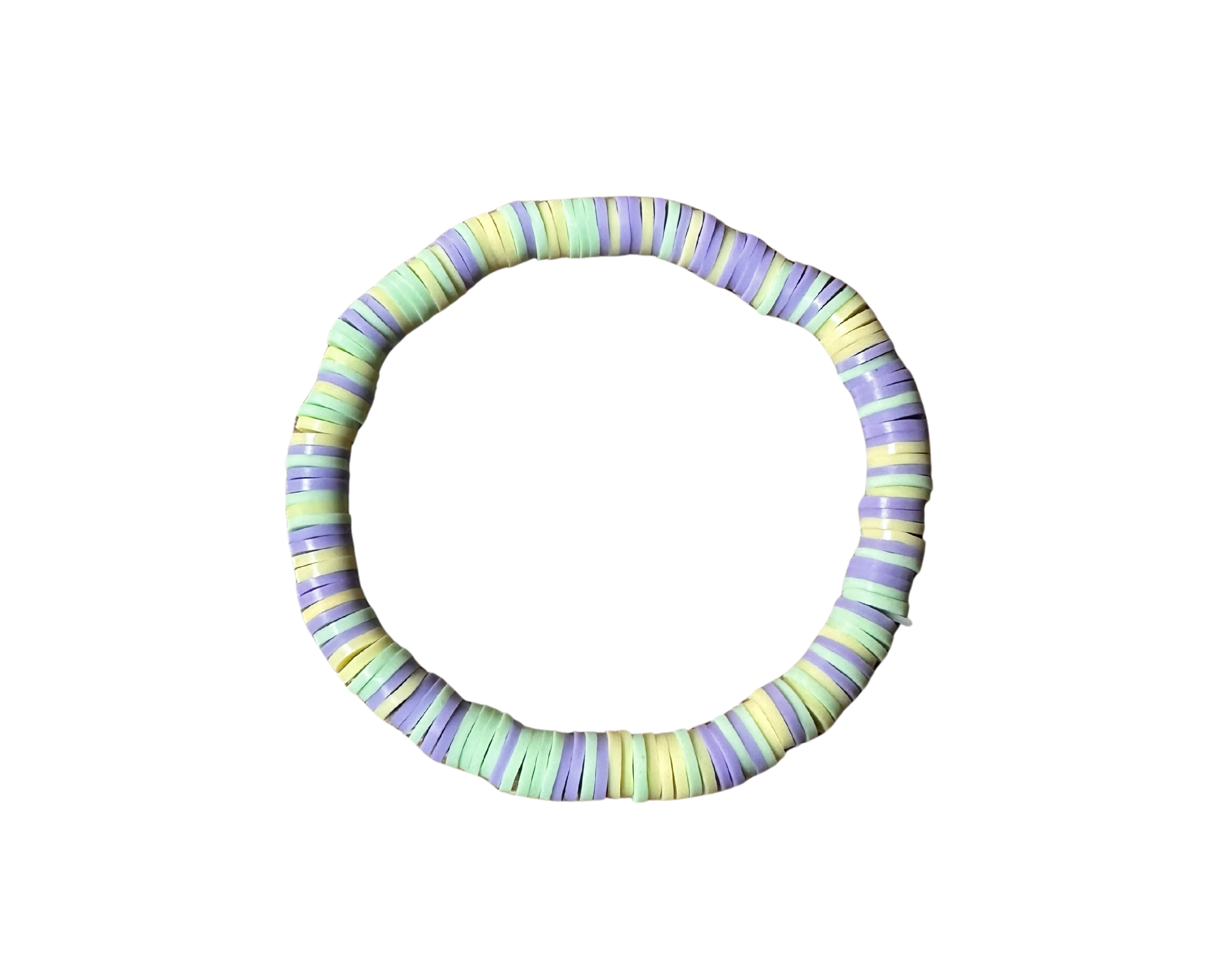 Spring Fizz Beaded Bracelet – Handmade Pastel Heishi Jewelry for Bright and Cheerful Style